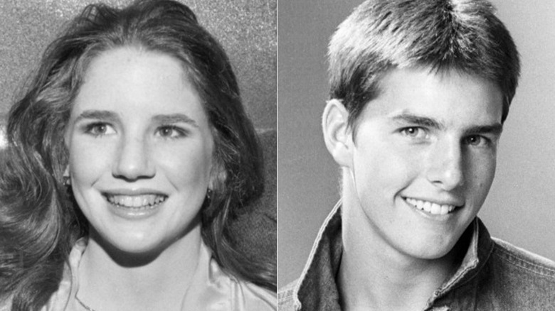 Melissa Gilbert smiling, Tom Cruise smiling 