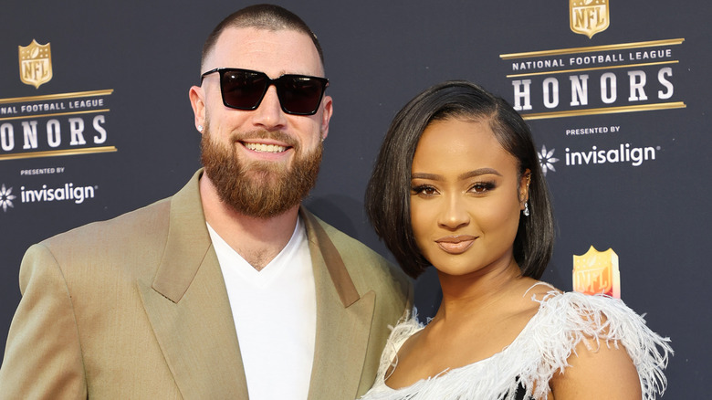 Travis Kelce and Kayla Nicole posing together