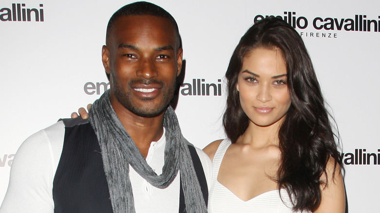 Tyson Beckford and Shanina Shaik pose together 