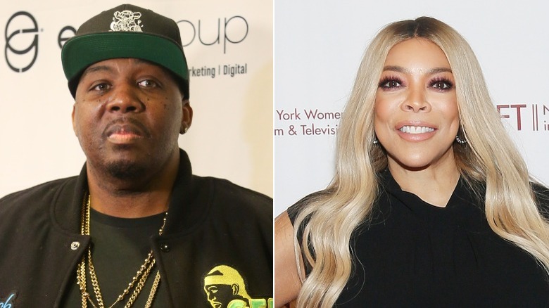 Erick Sermon and Wendy Williams, both posing