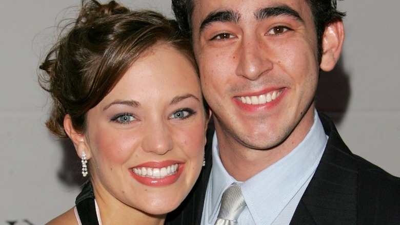 Laura Osnes and Max Crumm smiling