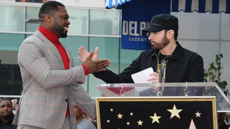 50 Cent and Eminem handshake