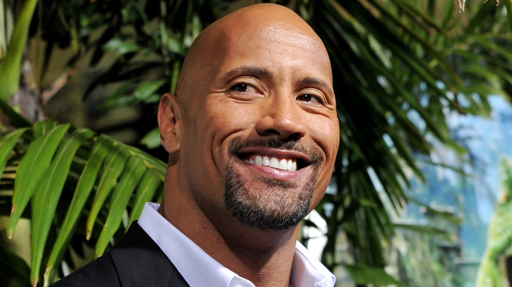 Dwayne Johnson smiling