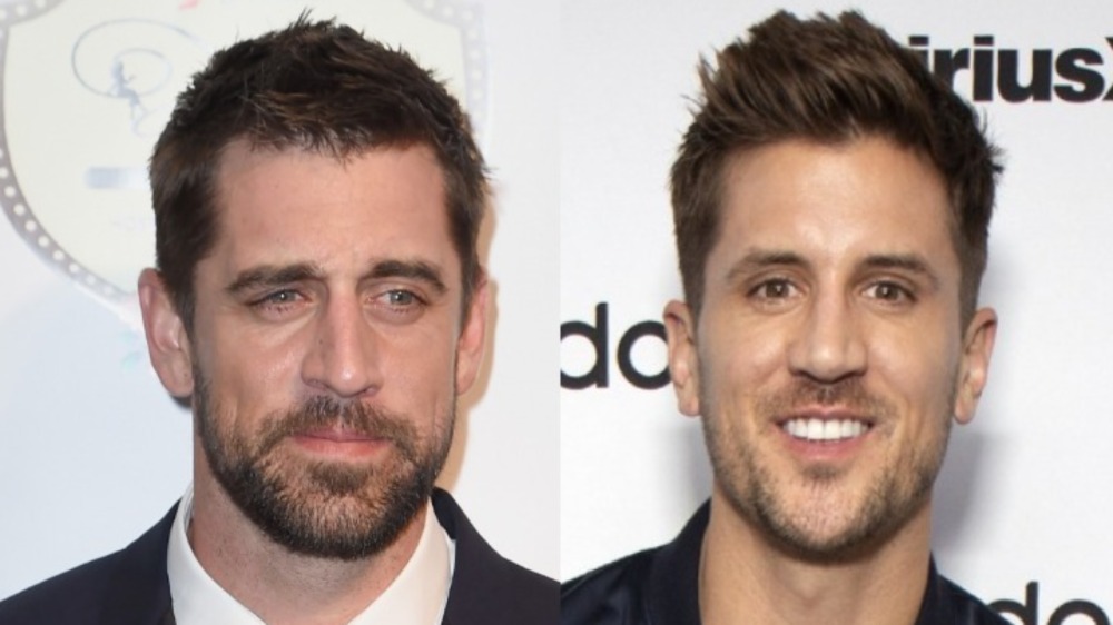 Aaron Roders smirking (left), Jordan Rodgers smiling (right)