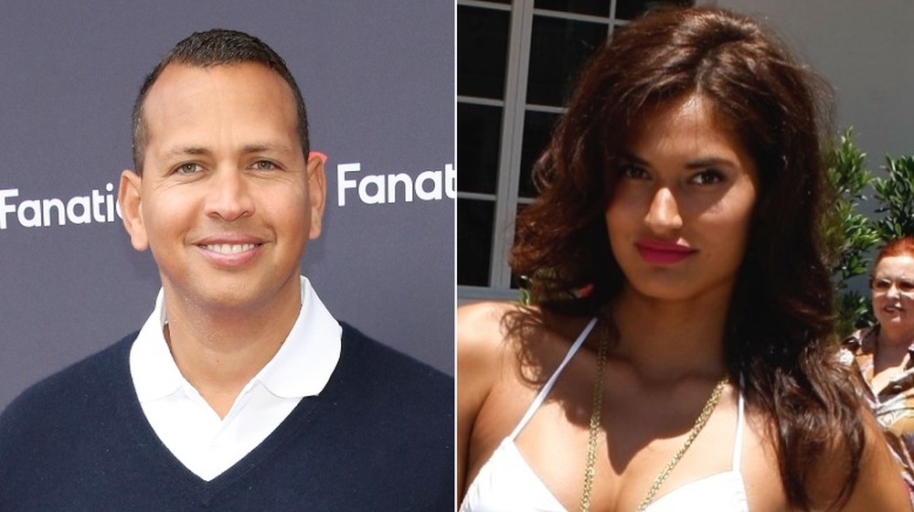 Alex Rodriguez, Melissa Britos split image