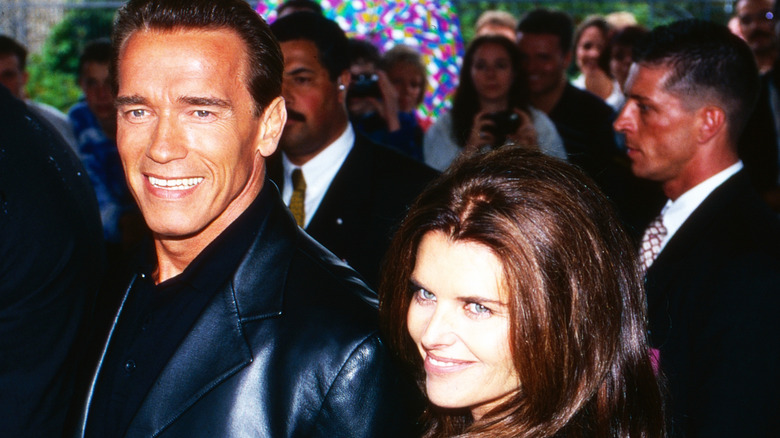 Arnold Schwarzenegger Maria Shriver smile