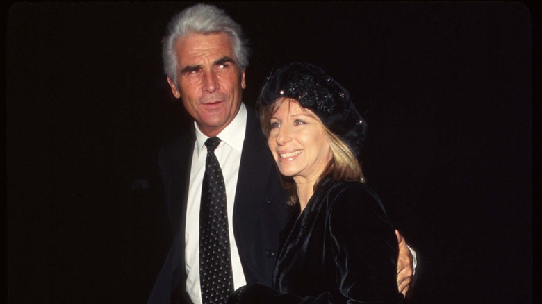 James Brolin with his arm around Barbra Streisand