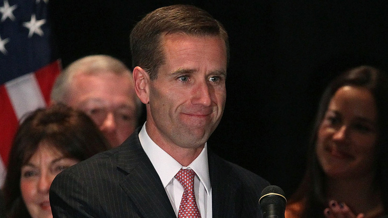 Beau Biden looking serious