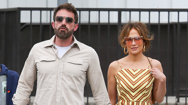 Ben Affleck and Jennifer Lopez walking