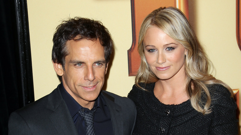 Ben Stiller posing with Christine Taylor