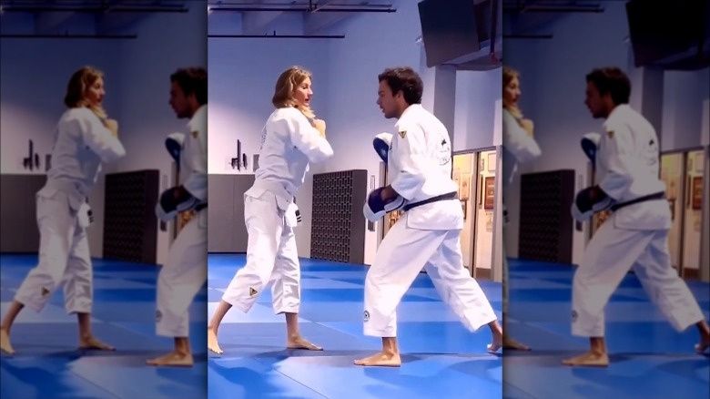 Gisele Bundchen trains Jit-Jitsu with Joaquim Valente