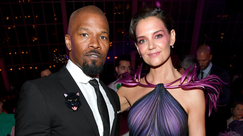 Jamie Foxx and Katie Holmes at Met Gala