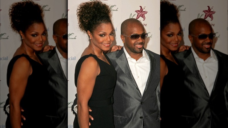 Janet Jackson and Jermaine Dupri on the red carpet