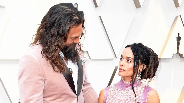 Jason Momoa and Lisa Bonet at the Oscars