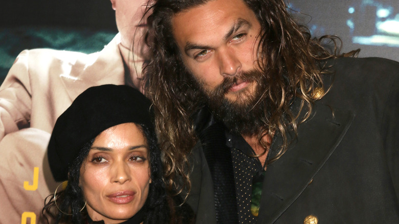 Lisa Bonet and Jason Momoa at an event 