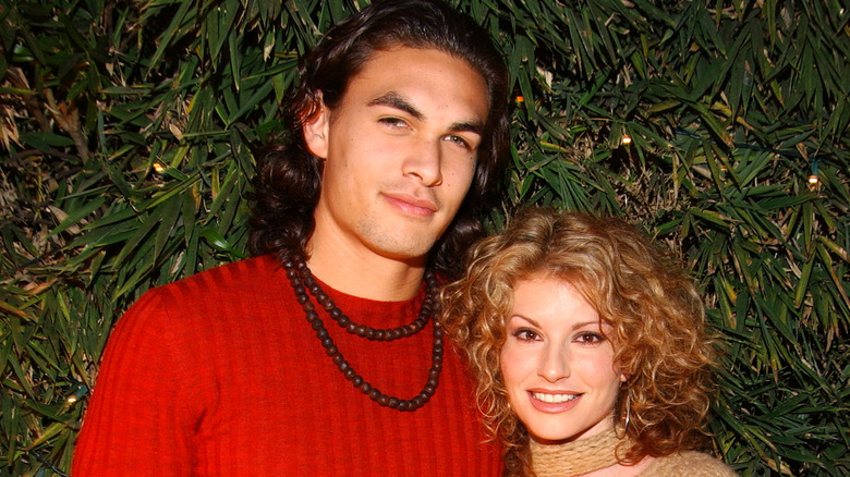 Jason Momoa and Simmone Jade Mackinnon smiling