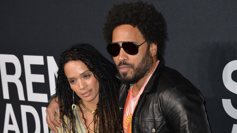 Lisa Bonet and Lenny Kravitz at an event 