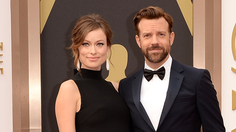 Olivia Wilde and Jason Sudeikis at the 2014 Academy Awards