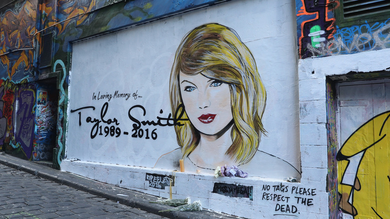 Taylor Swift in loving memory Australia mural