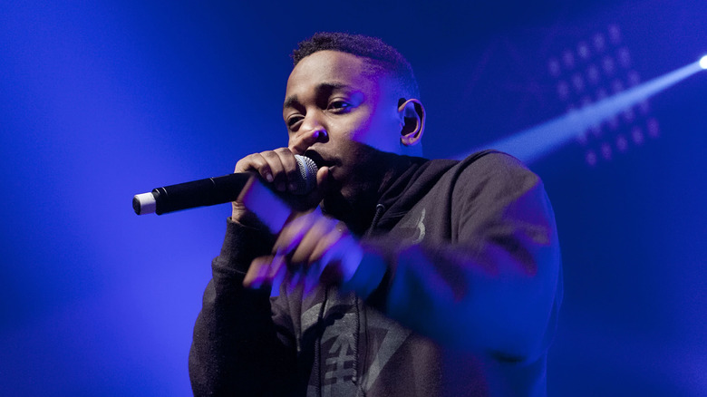 Kendrick Lamar performing