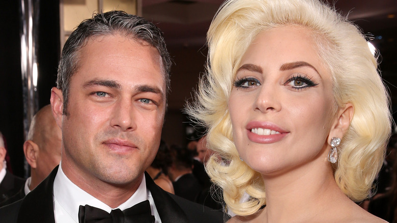 Taylor Kinney and Lady Gaga at the Golden Globes