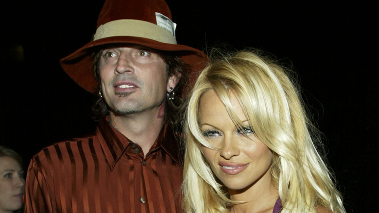 Pamela Anderson and Tommy Lee at an event 