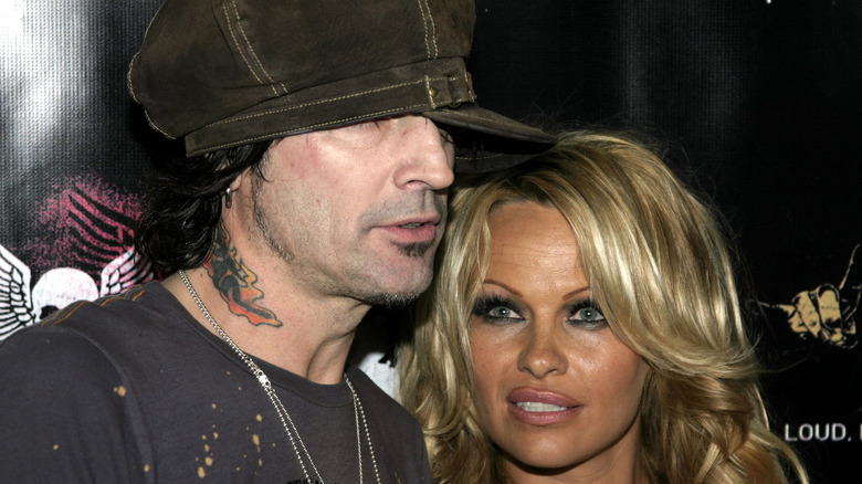 Pamela Anderson and Tommy Lee at an event 