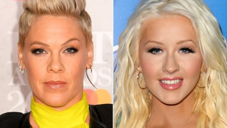 Pink and Christina Aguilera