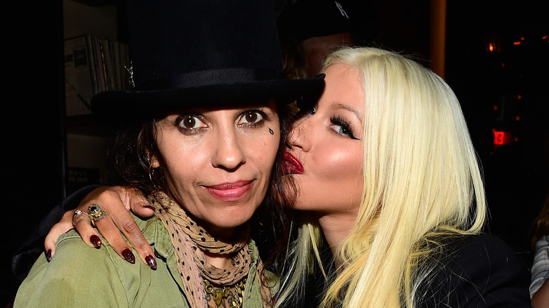 Linda Perry and Christina Aguilera