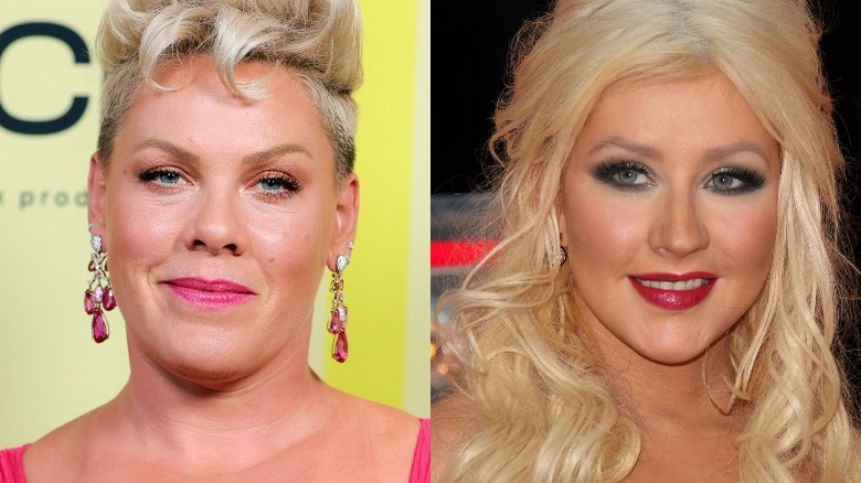 Pink and Christina Aguilera