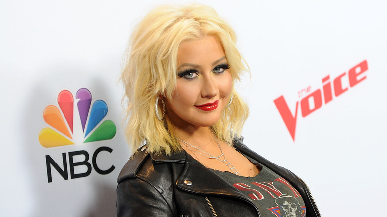 Christina Aguilera on red carpet