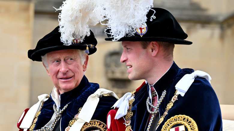 King Charles and Prince William at The Order of the Garter Service