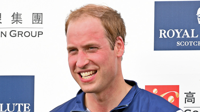 Prince William polo shirt smiling