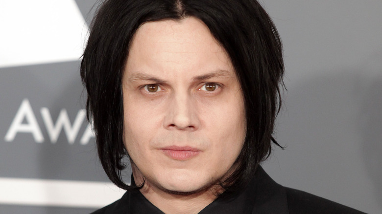 Jack White posing at Grammys 