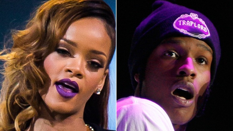 Rihanna and A$AP Rocky on "Diamonds Tour"