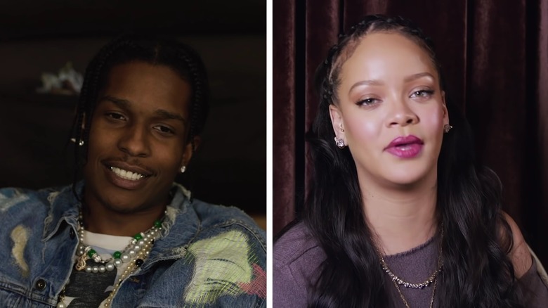 A$AP Rocky and Rihanna in Vogue video