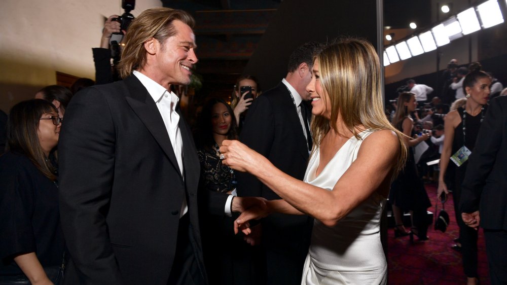 Brad Pitt and Jennifer Aniston at the 2020 SAG Awards