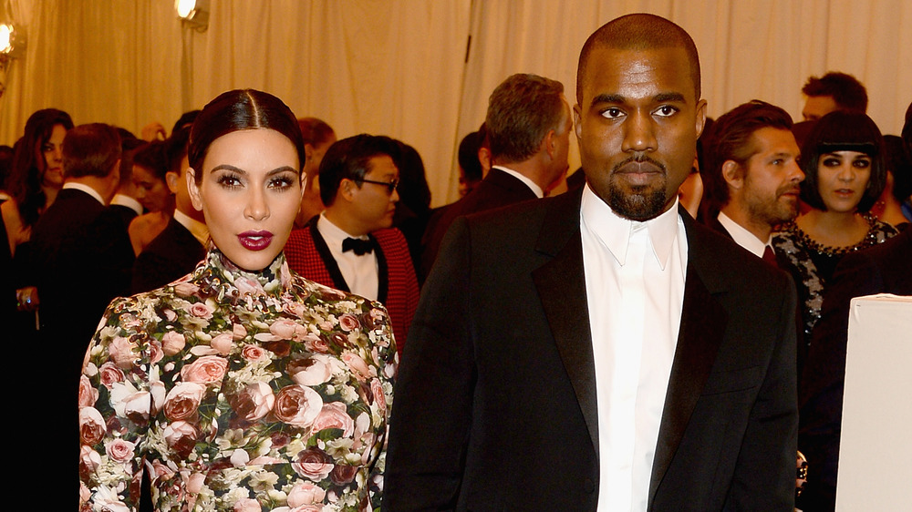 Kim Kardashian and Kanye West at the Met Gala