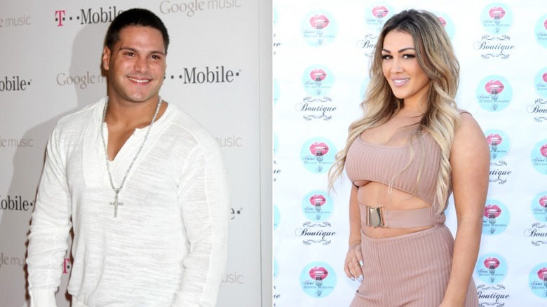 Ronnie Ortiz-Magro and Jen Harley smiling on red carpets