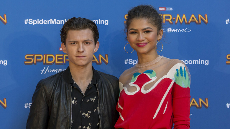 Tom Holland and Zendaya posing together