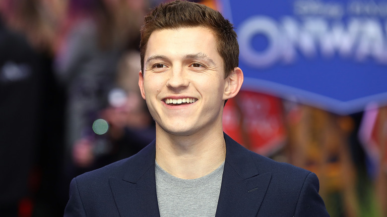 Tom Holland smiling