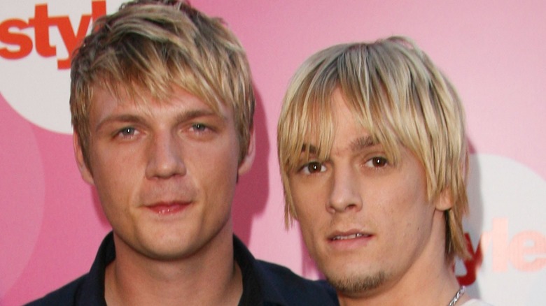 Aaron Carter and Nick Carter in 2006