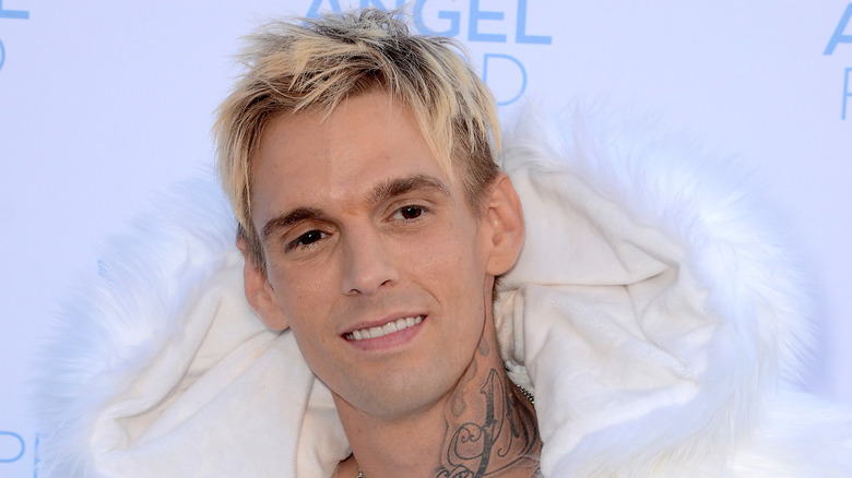 Aaron Carter on red carpet