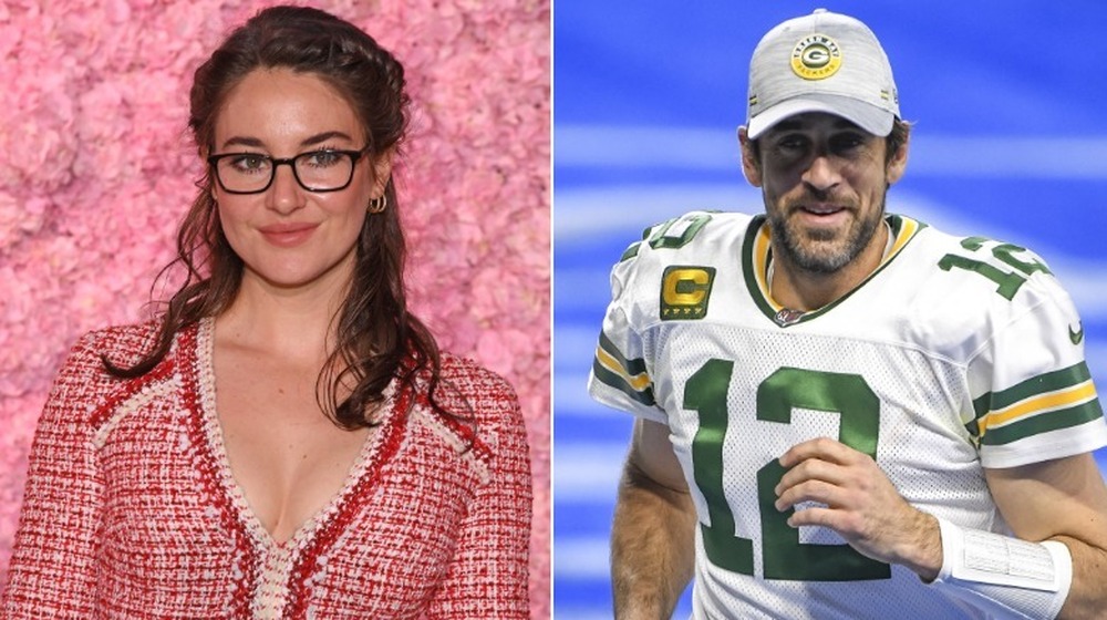 Shailene Woodley and Aaron Rodgers