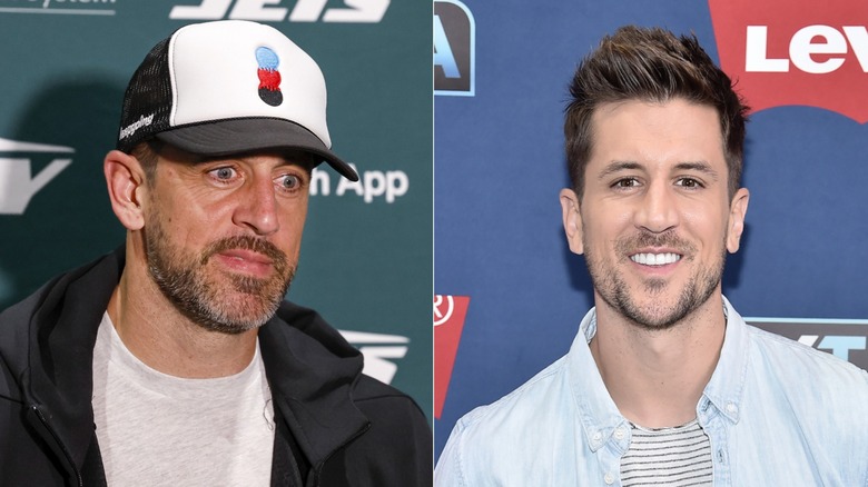 Split image of Aaron Rodgers and Jordan Rodgers