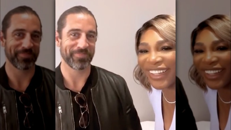 Serena Williams and Aaron Rodgers