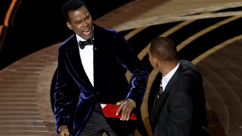 Will Smith slapping Chris Rock