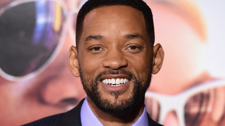 Will Smith smiling red carpet