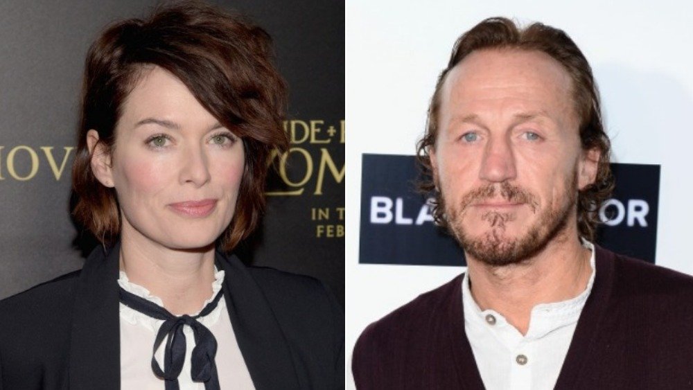 Split image of Lena Headey and Jerome Flynn