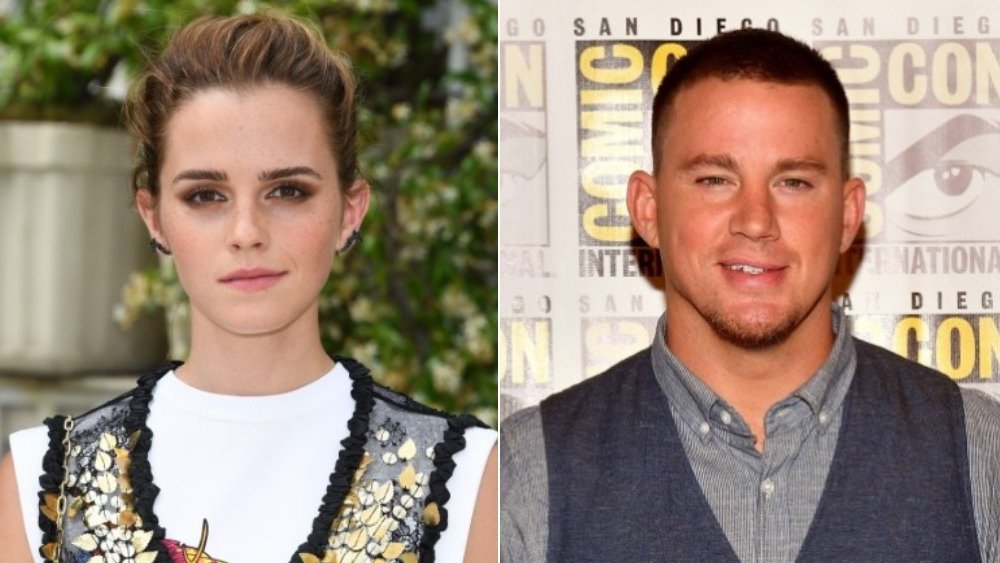 Split image of Emma Watson and Channing Tatum